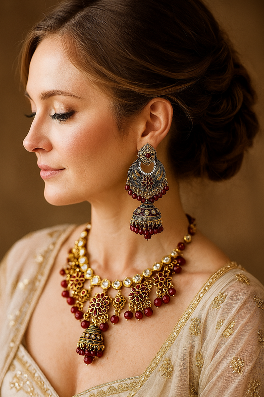 INDIAN JHUMKA DANGLE EARRINGS - JAG Universal Collection