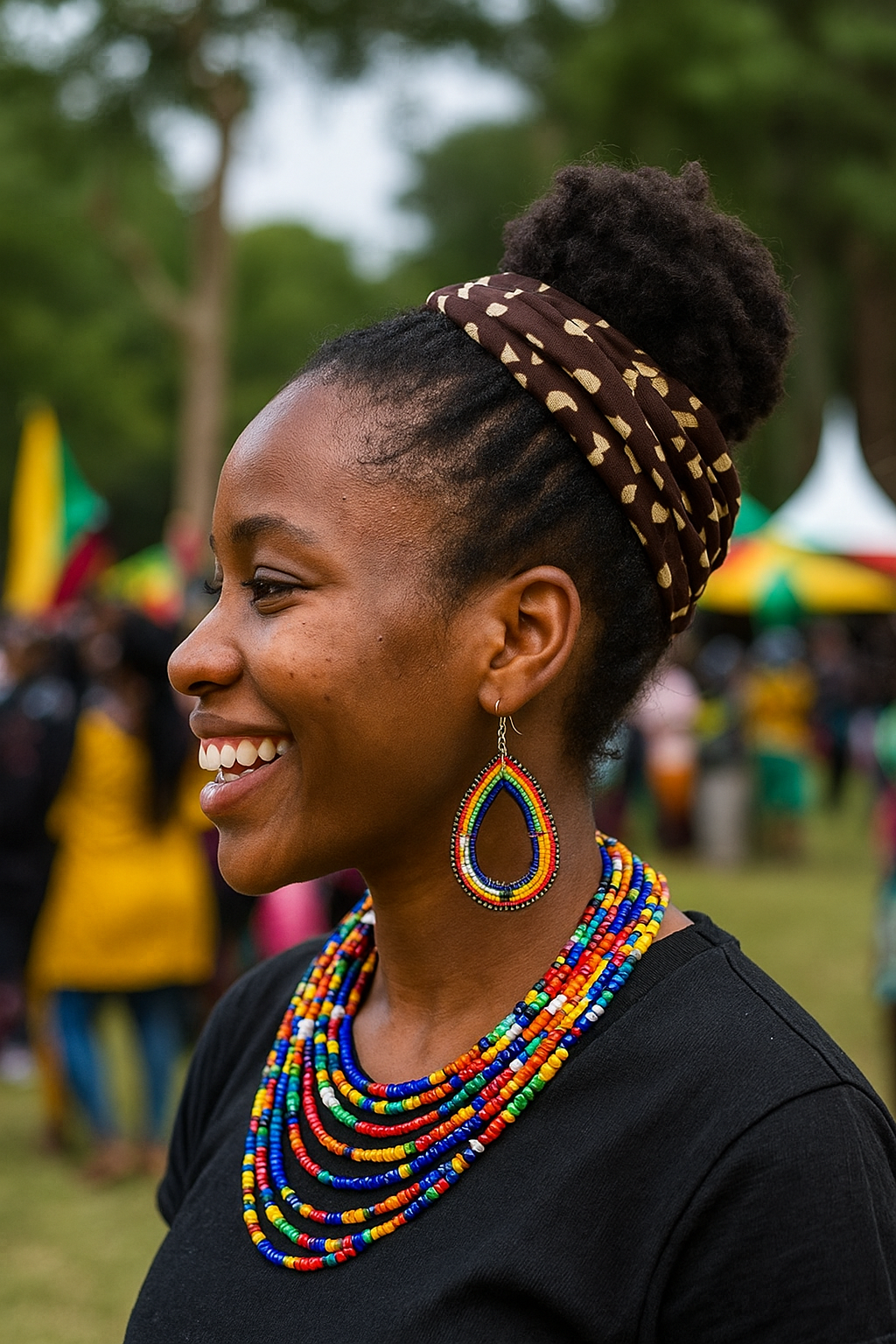 AFRICAN MAASAI BEADED EARRINGS - JAG Universal Collection