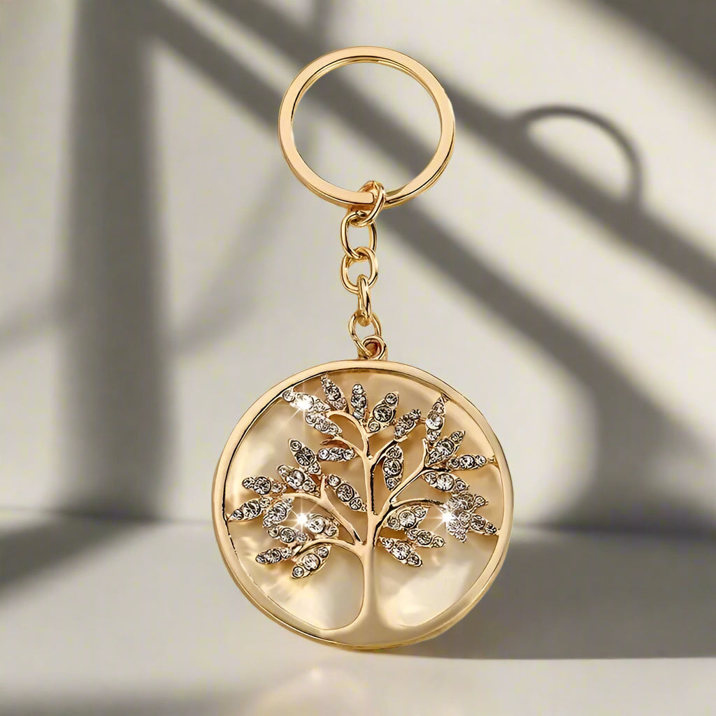 TREE OF LIFE KEYCHAIN - GOLD