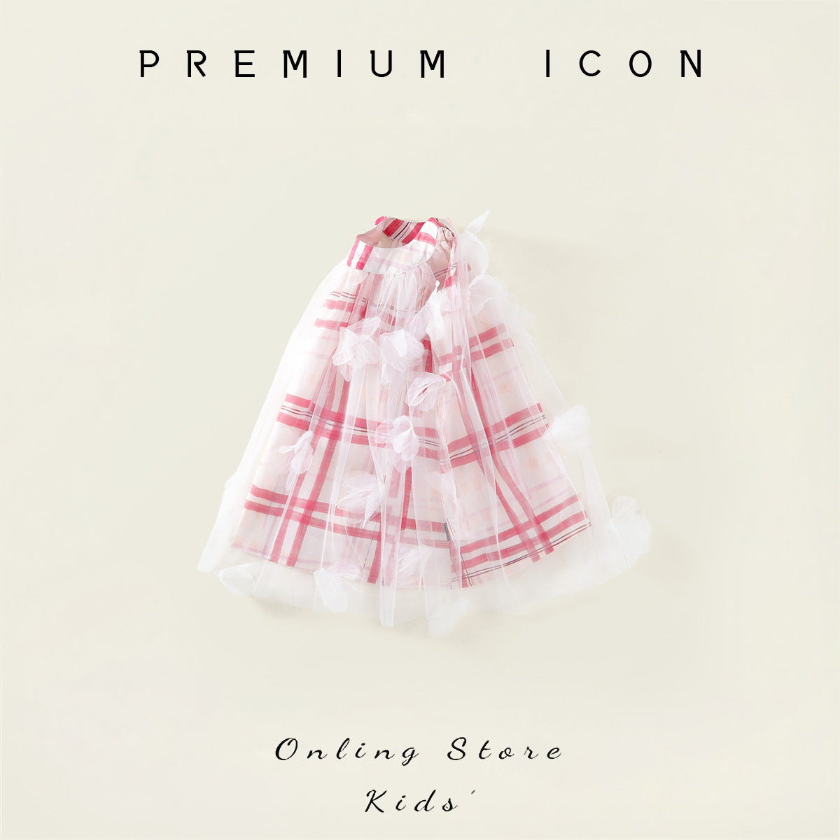Cute Checkered Dress for Kids