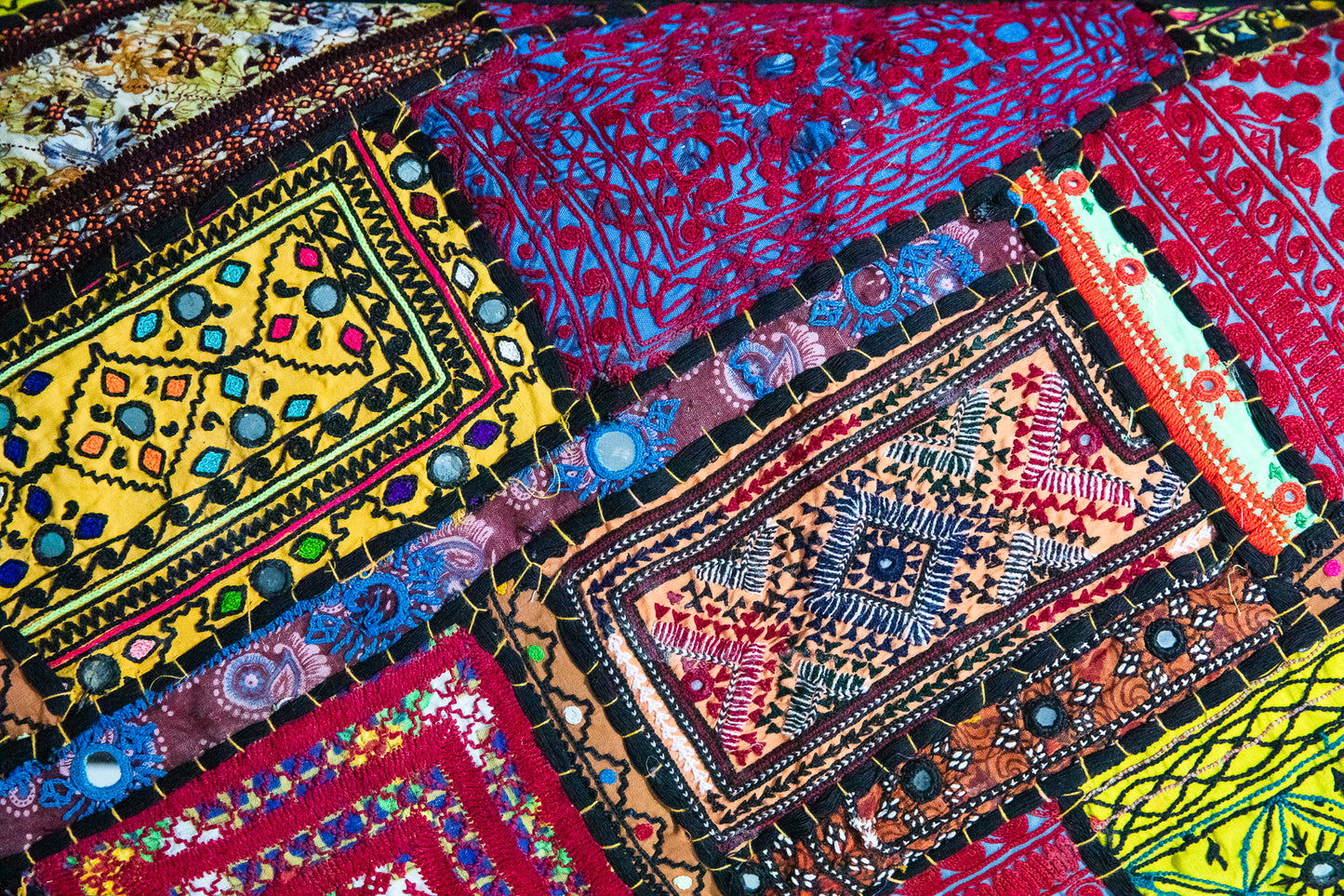 RAJASTHANI DESIGNED PILLOW CASES - REGULAR SIZE - SET OF 2 - JAG Universal Collection