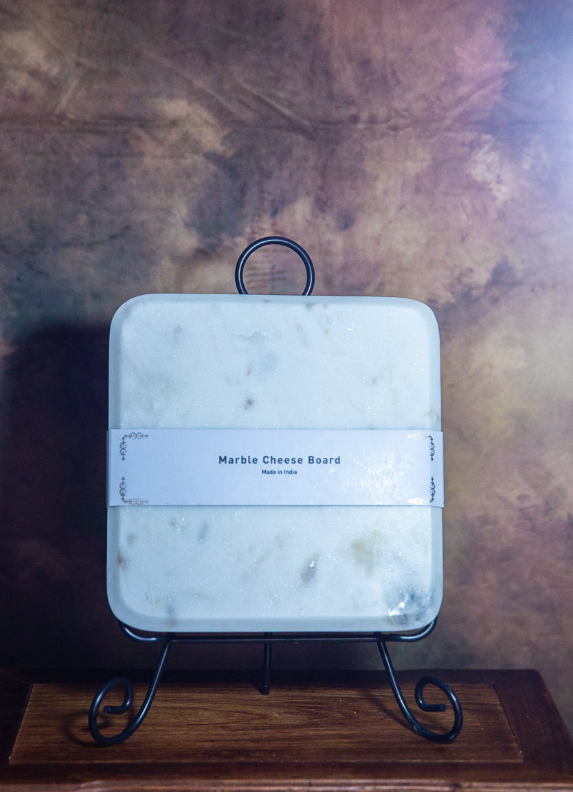 White Marble Cheese Board