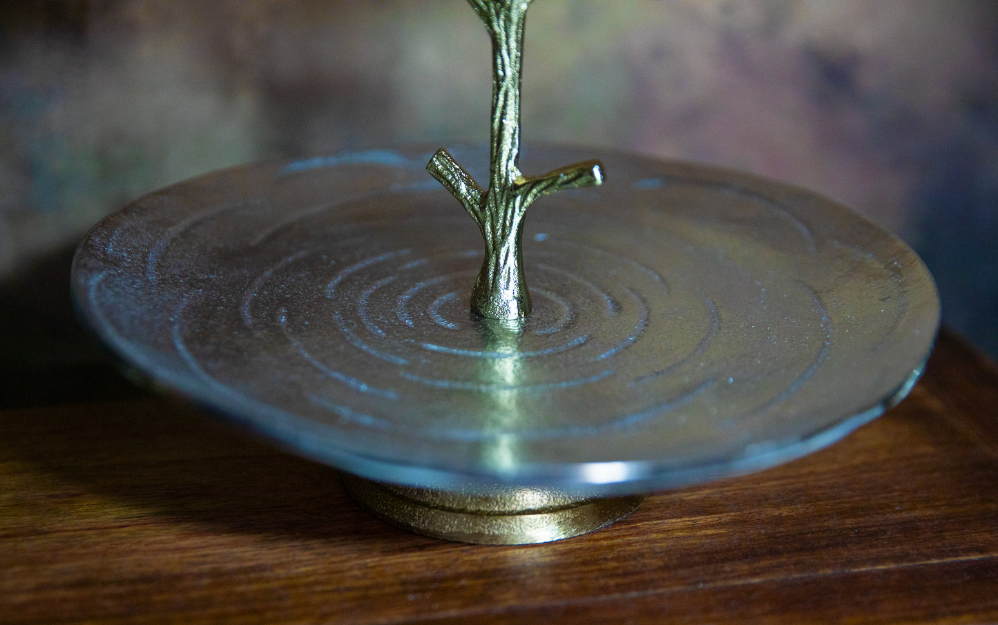 2-Tier Ginkgo Leaf Serving Tray