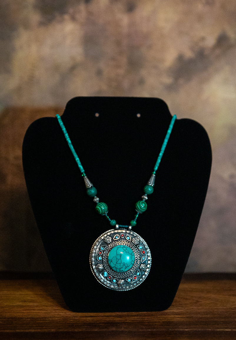 Turquoise Spirit Medallion Necklace