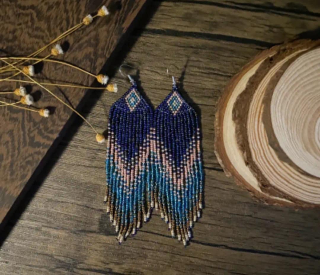 Handcrafted Beaded Fringe Earrings – Boho Elegance in Every Strand - JAG Universal Collection