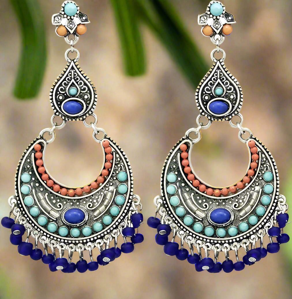 TRADITIONAL EASTERN TRIBAL DANGLE EARRINGS - JAG Universal Collection