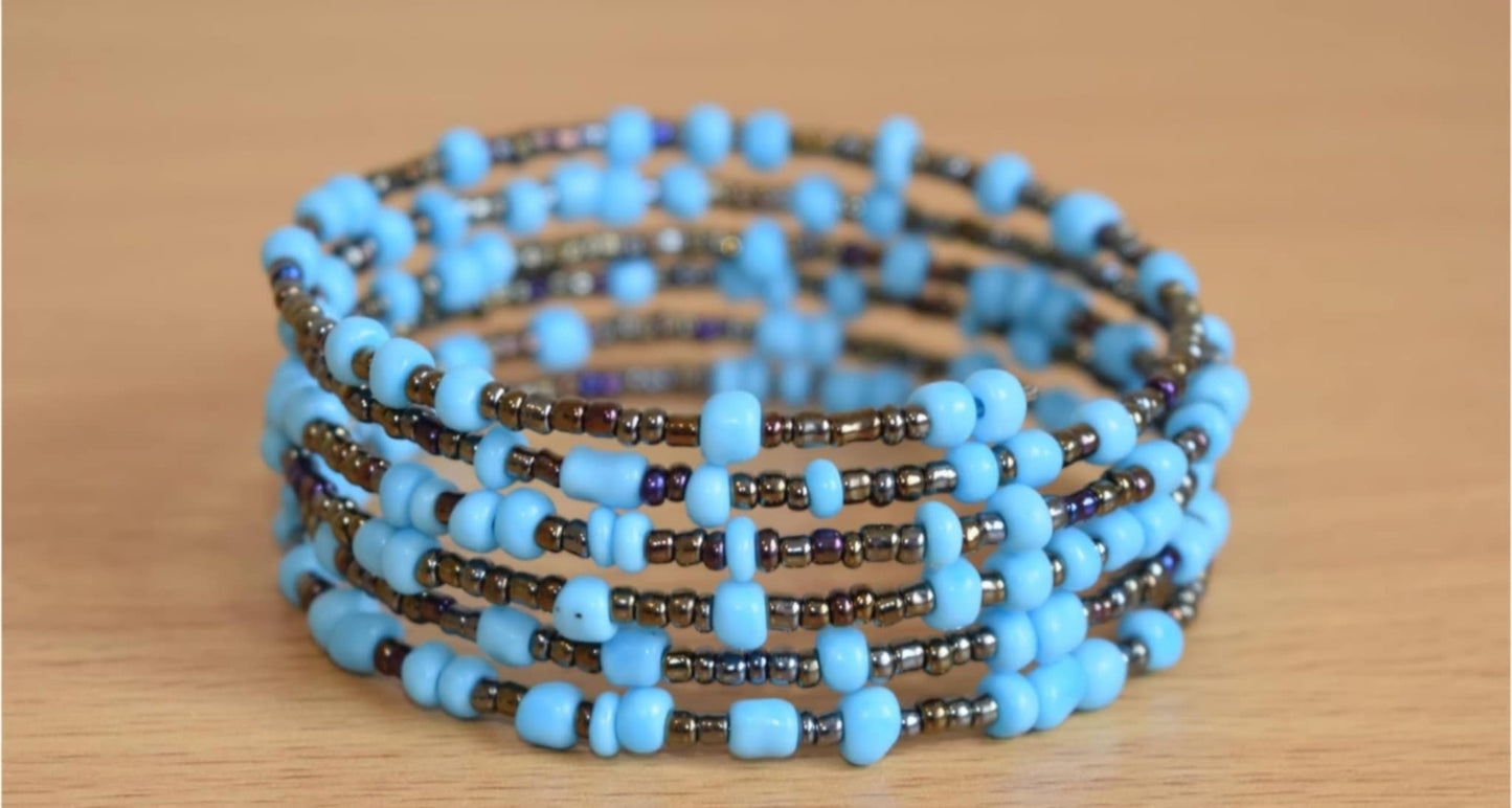 AFRICAN MASAI BEADED WRAP BRACELETS - SET OF 2 - JAG Universal Collection
