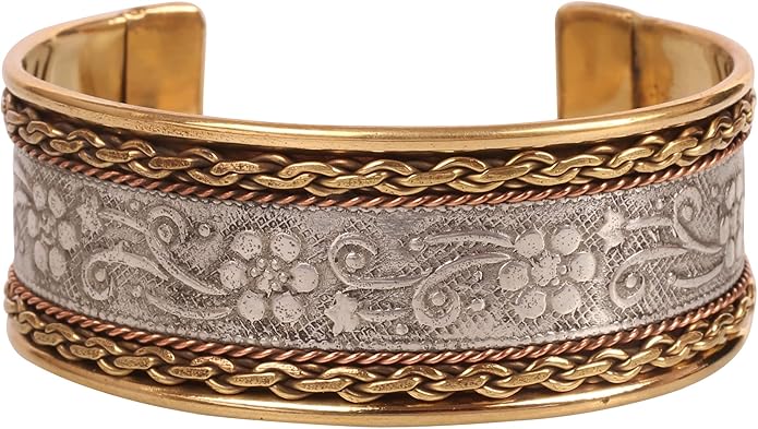 BRASS ETHNIC CUFF BRACELET - JAG Universal Collection