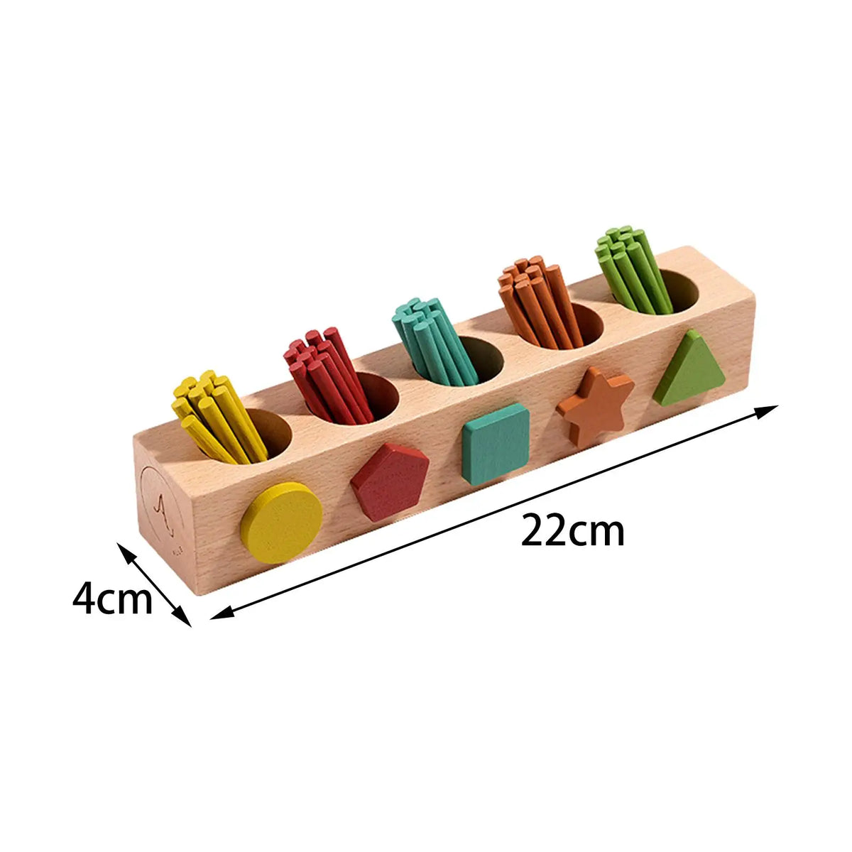 Early education spindle box for children infants and toddlers shape matching for children building blocks for babies wooden toys