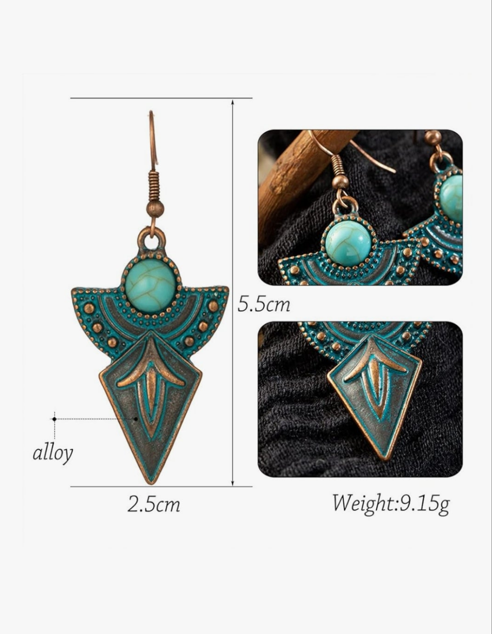 BOHEMIAN DESIGN VINTAGE EARRINGS - JAG Universal Collection