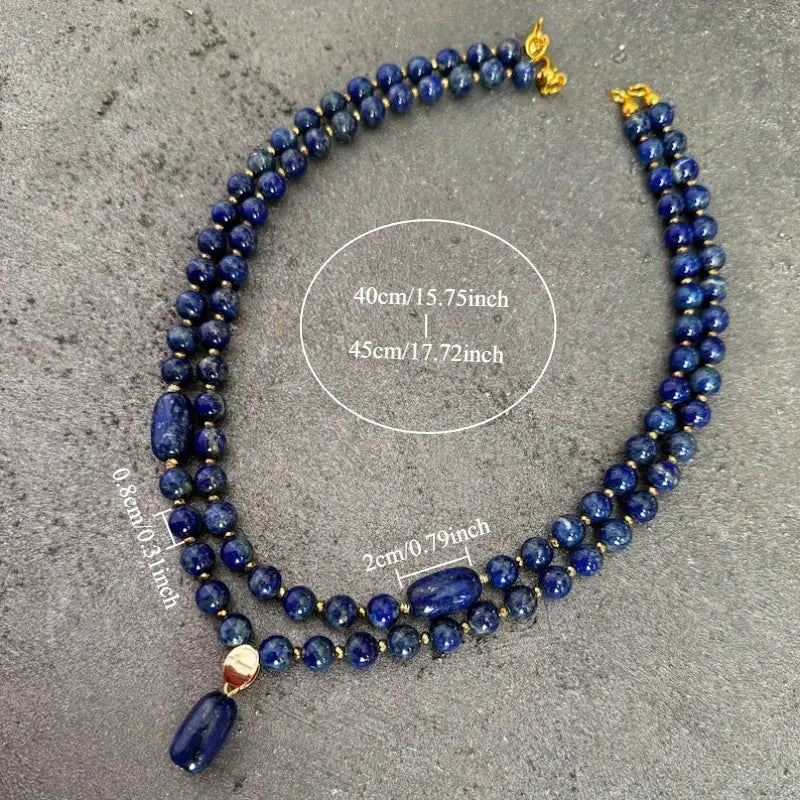 TURKISH DESIGN LAPIS LAZULI NECKLACE - HANDCRAFTED - JAG Universal Collection
