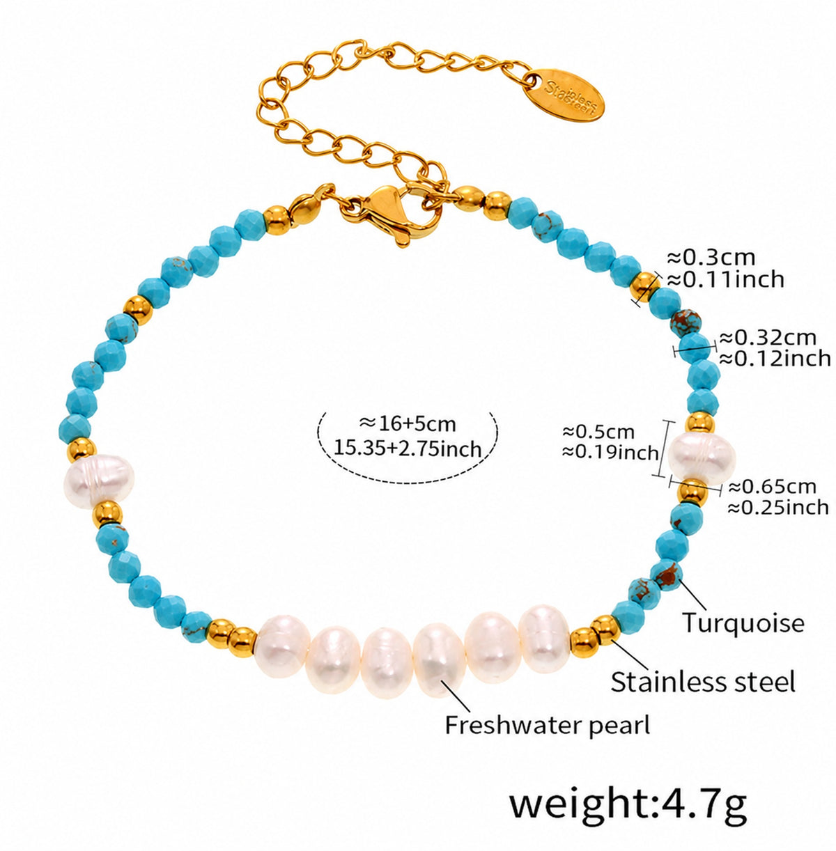 Coastal Turquoise & Freshwater Pearl Jewelry Collection | Necklace or Bracelet