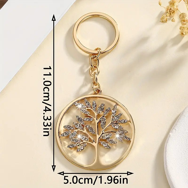 TREE OF LIFE KEYCHAIN - GOLD
