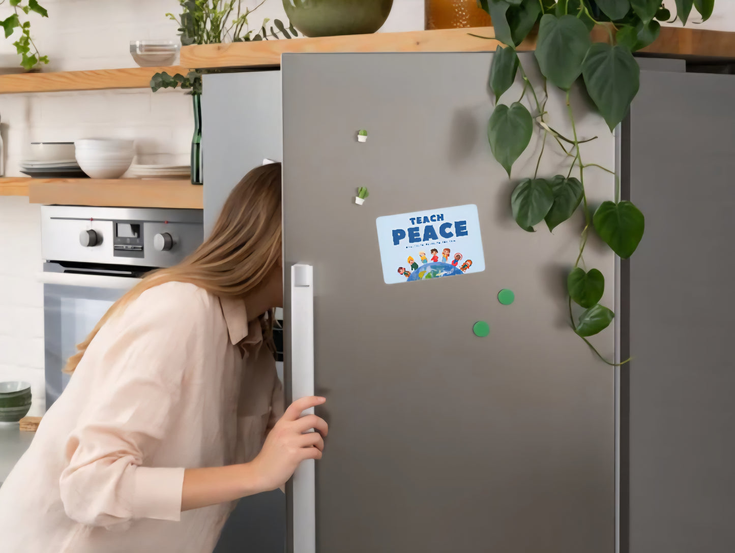 TEACH PEACE Magnets