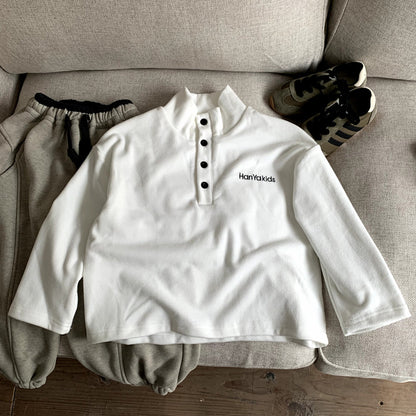 Thick and plush casual top for children and baby girls