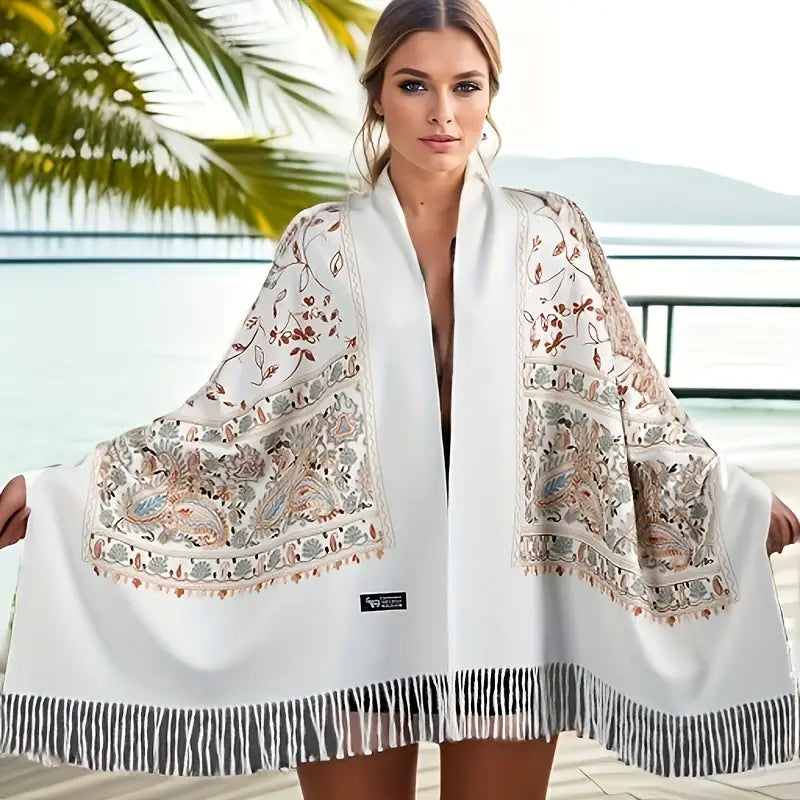 WOMEN'S WARM EMBROIDRED SHAWLS - PAISLEY DESIGN - JAG Universal Collection 