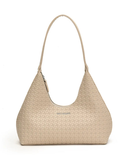 Texture PU Leather Shoulder Bag