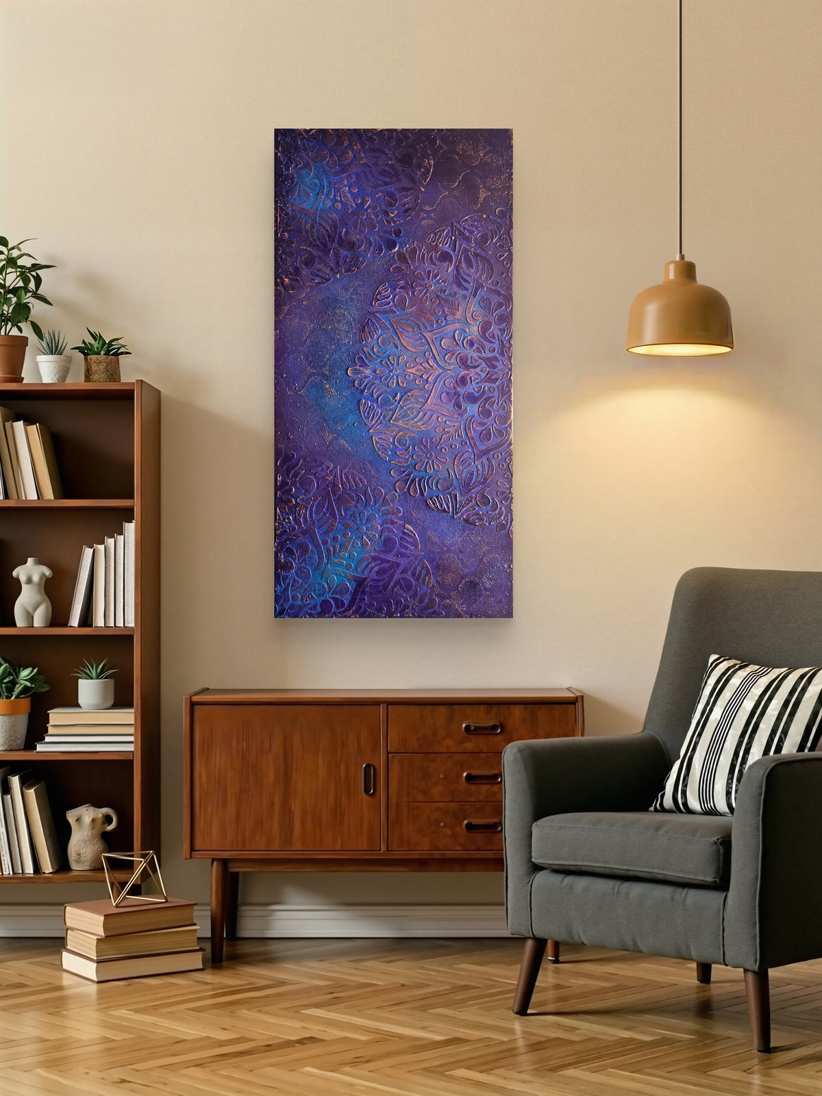 Night Bloom - Original Wall Art on Gallery Wrapped Canvas