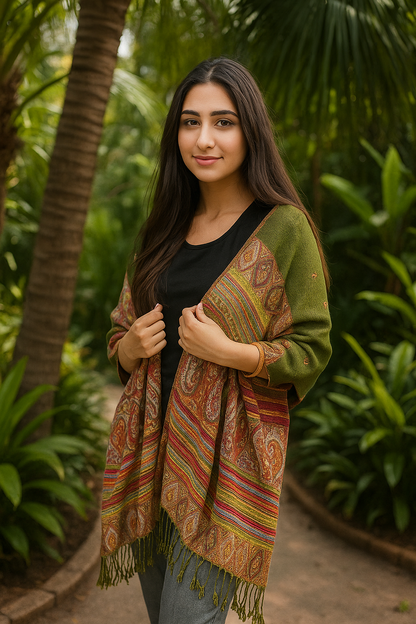 PAISLEY PRINT, ORIENTAL DESIGNS PASHMINA SCARVES/ SHAWLS - JAG Universal Collection 