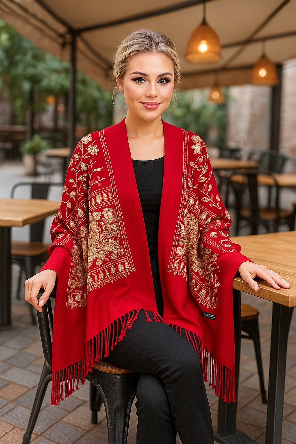 WOMEN'S WARM EMBROIDRED SHAWLS - PAISLEY DESIGN - JAG Universal Collection 