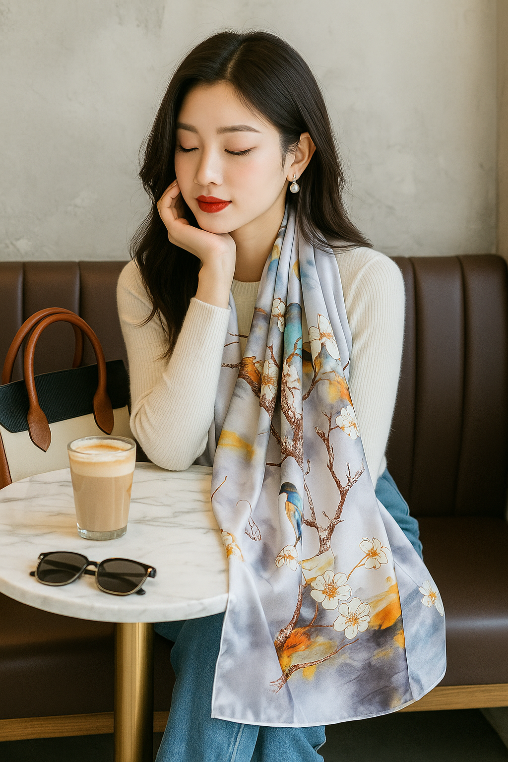 WOMEN'S LUXURY SATIN SCARVES/ WRAPS - JAG Universal Collection 