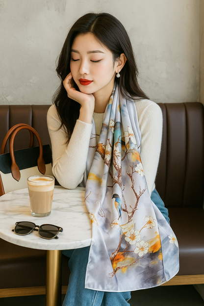 WOMEN'S LUXURY SATIN SCARVES/ WRAPS - JAG Universal Collection 
