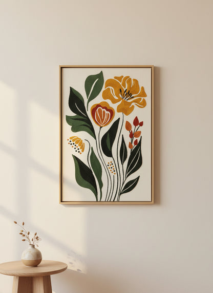 Embroidered Wall Art Garden 24" x 14"