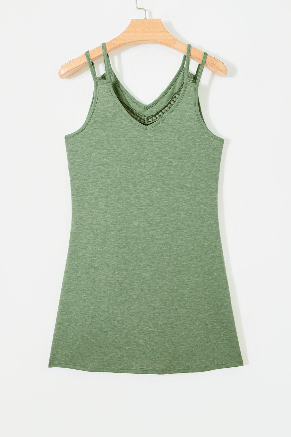 Women's Lace Detail V-Neck Mini Dress