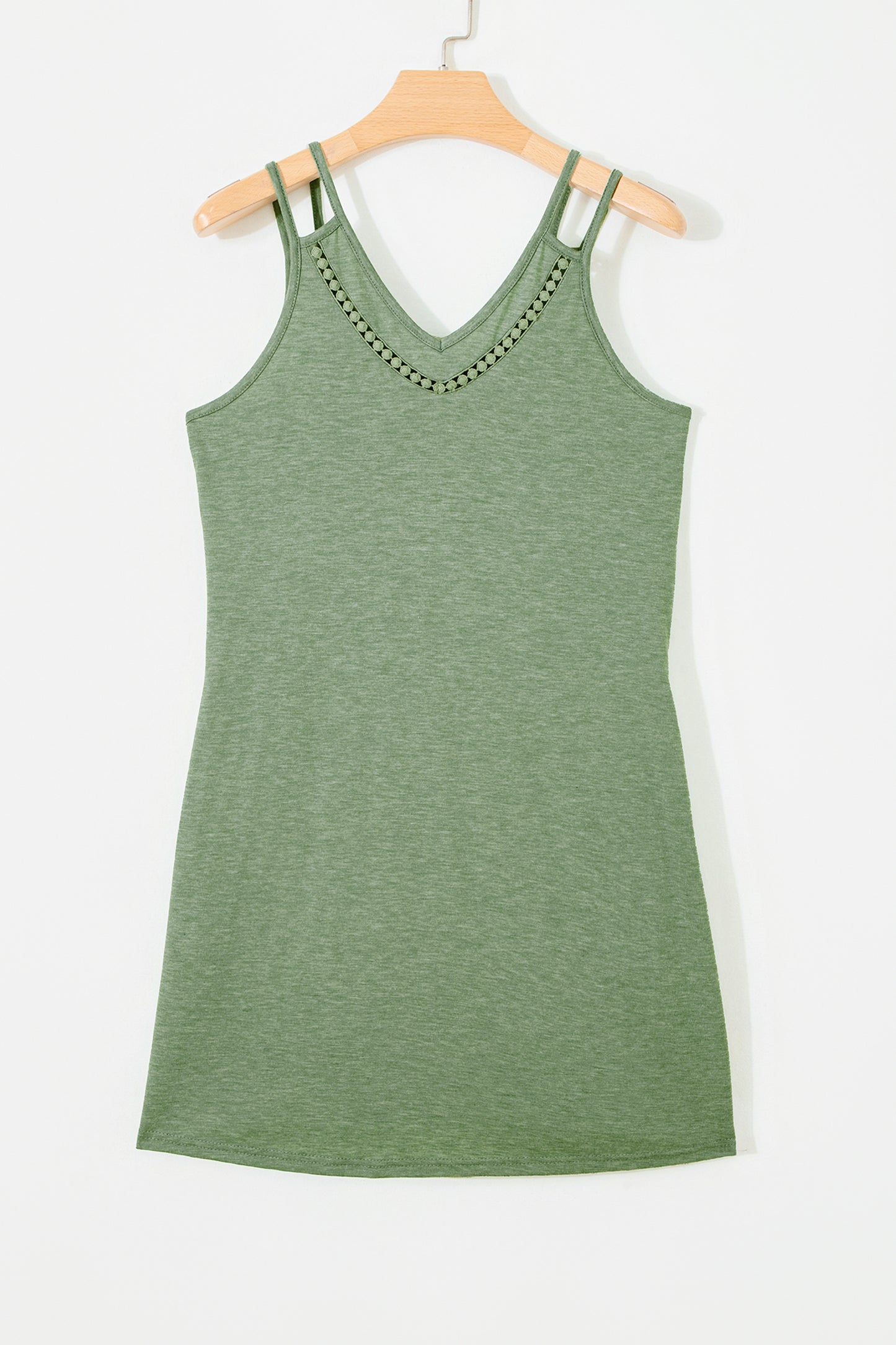 Women's Lace Detail V-Neck Mini Dress