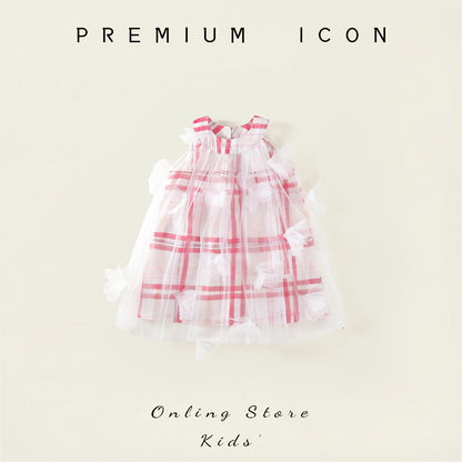 Cute Checkered Dress for Kids