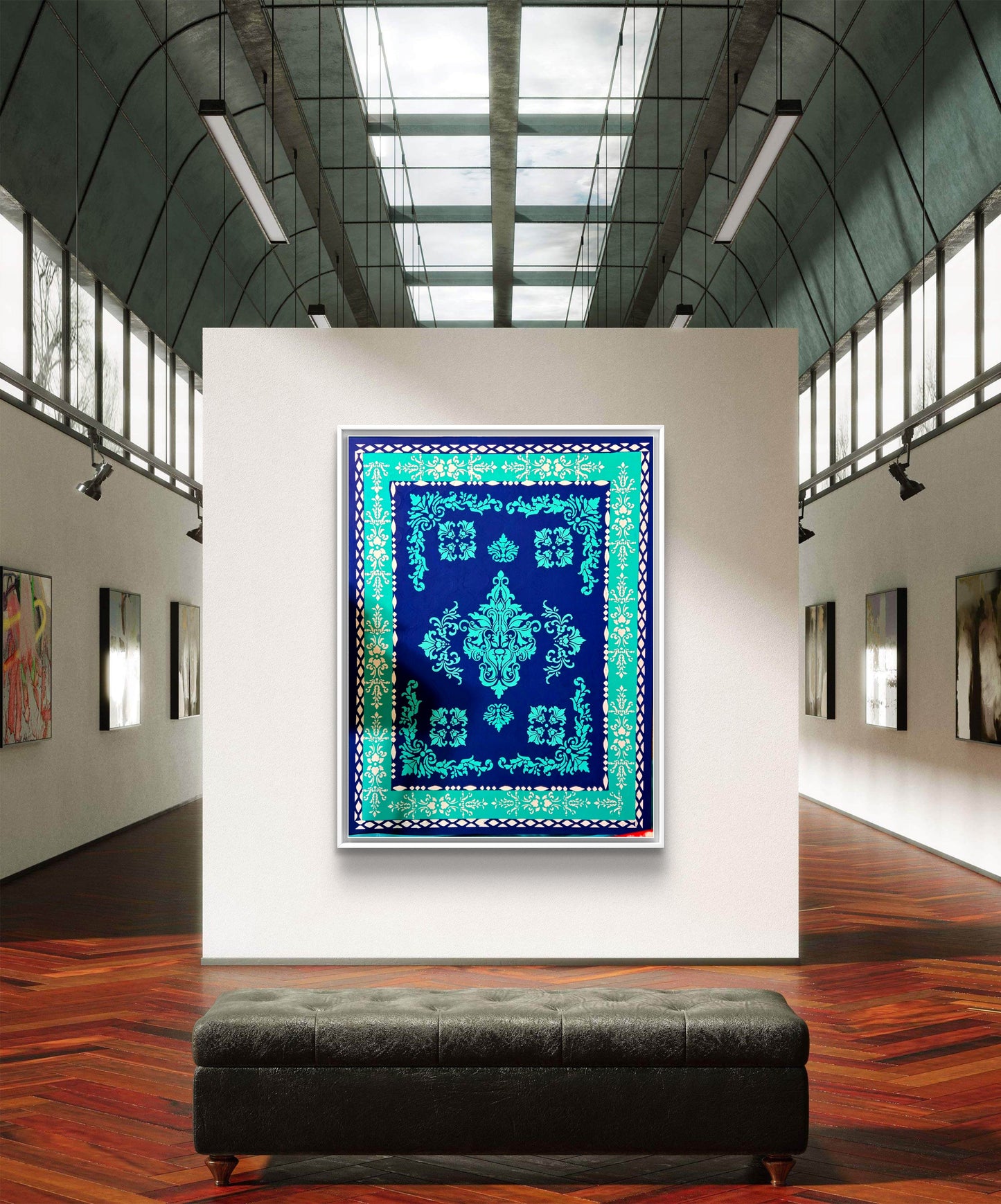 Moroccan Nightfall - 30" x 24" Mixed Media Painting SOLD