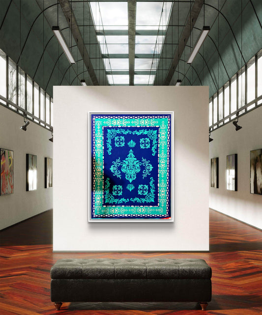 Moroccan Nightfall - 30" x 24" Mixed Media Painting