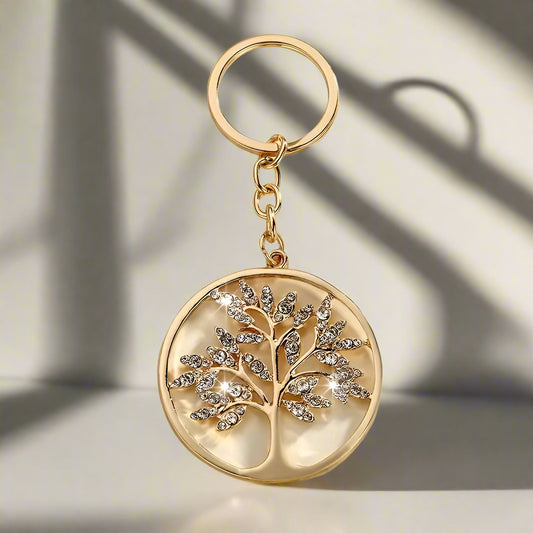 TREE OF LIFE KEYCHAIN - GOLD