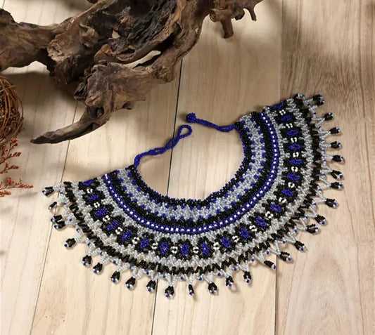 AFRICAN BEADED MAASAI NECKLACE - JAG Universal Collection 