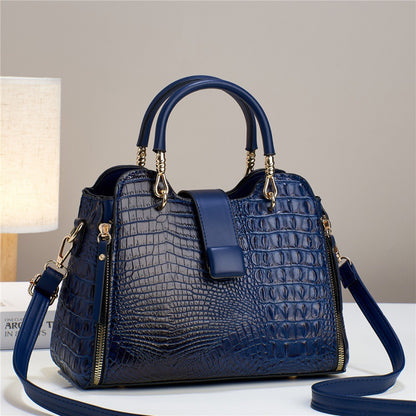 Crossbody Bag for Women with Crocodile Pattern, Large Capacity, Casual Tote Bag, Shoulder Bag for Daily Use