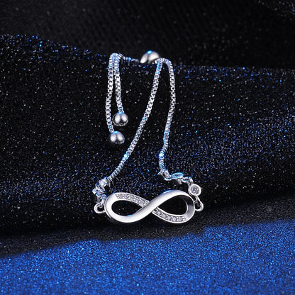 Rhinestone Infinity Bracelet Men's Women's Jewelry Pulsera Diamante Bracelete de diamantes para mulher bracelets