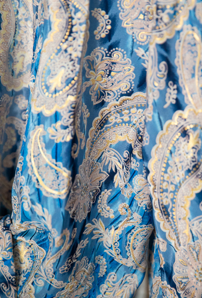 WOMEN'S BELL SLEEVE HAWAIIAN SILK BLOUSE - ONE SIZE - JAG Universal Collection 
