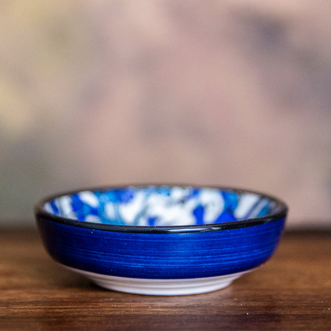 TURKISH DIP/ CHARCUTERIE BOWL - HAND PAINTED POTTERY - JAG Universal Collection 