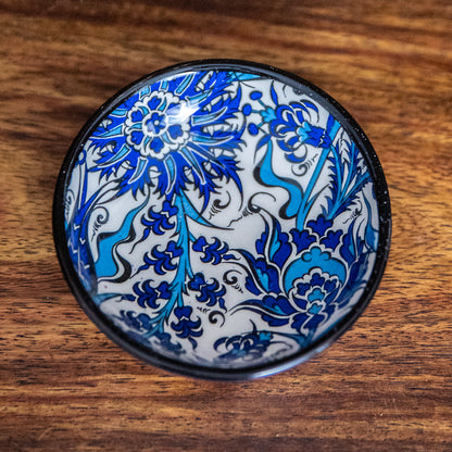 TURKISH DIP/ CHARCUTERIE BOWL - HAND PAINTED POTTERY - JAG Universal Collection 
