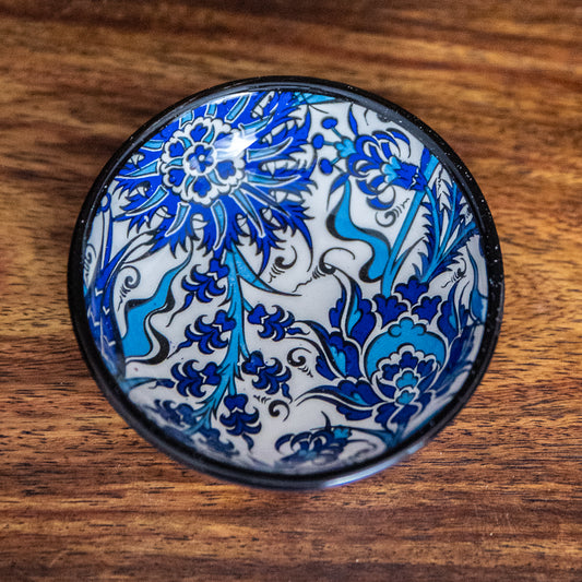 TURKISH DIP/ CHARCUTERIE BOWL - HAND PAINTED POTTERY - JAG Universal Collection 