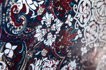 Whispers of the Silk Road – 36" x 36" Mixed Media Painting