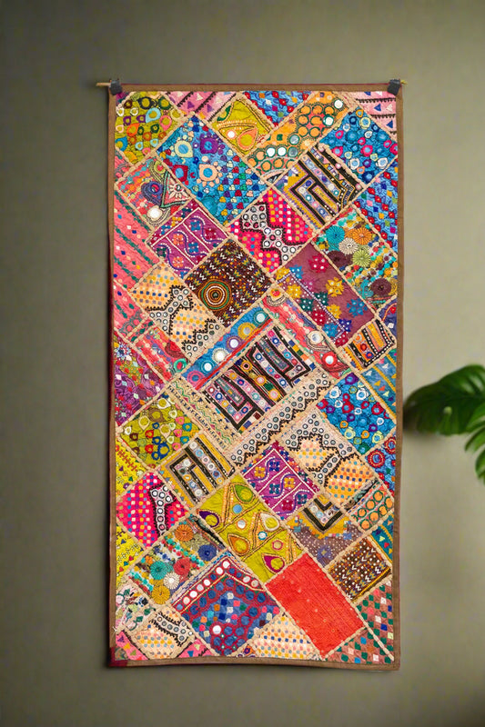 VINTAGE TEXTILE WALL TAPESTRY SOFA THROW FLOOR THROW - JAG Universal Collection 