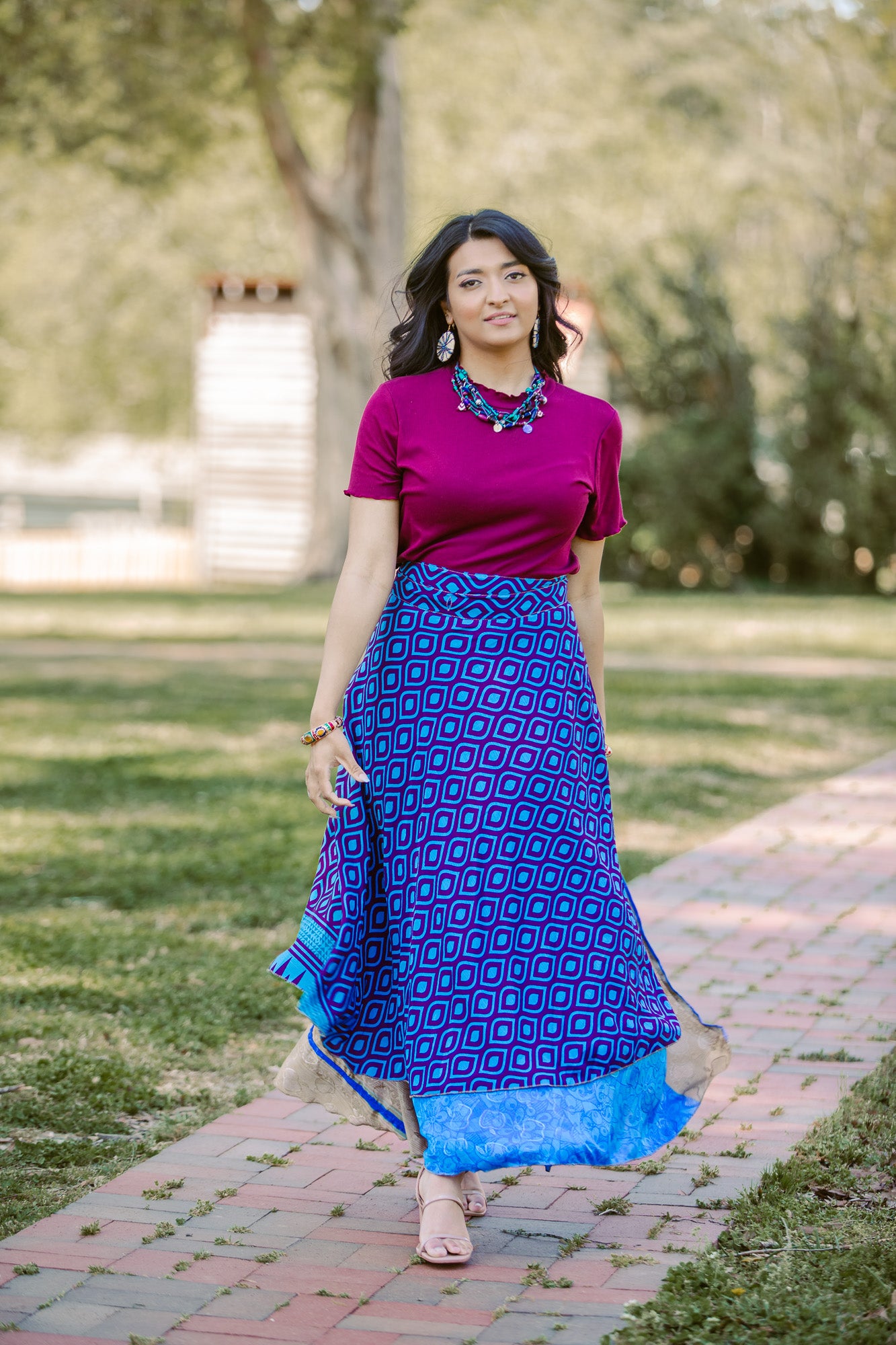 WOMEN'S SILK WRAP INDIAN SARI SKIRTS - JAG Universal Collection 