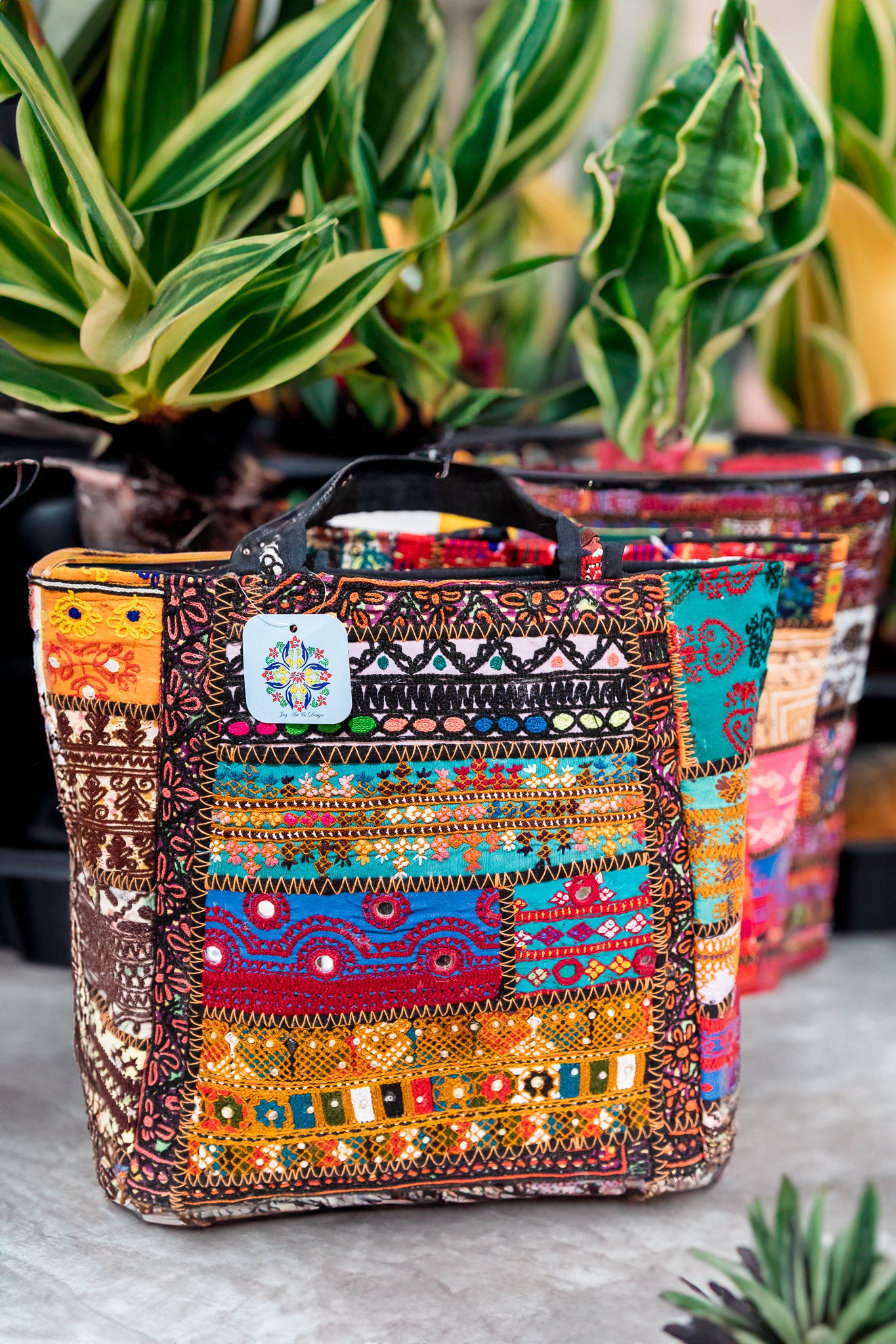 HANDCRAFTED EMBROIDERED LARGE BAGS - JAG Universal Collection 