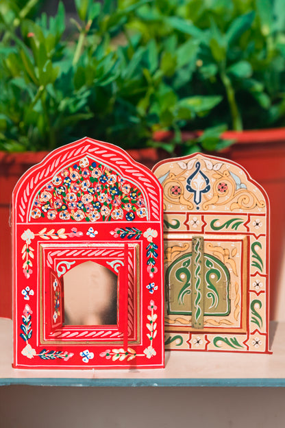 MOROCCAN HAND PAINTED MIRROR WALL DECOR - SMALL - JAG Universal Collection 