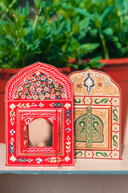 MOROCCAN HAND PAINTED MIRROR WALL DECOR - SMALL - JAG Universal Collection 