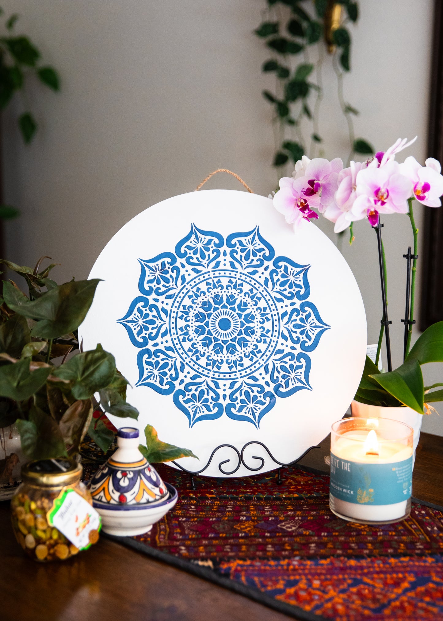 INTRICATE DESIGN MANDALA WALL ARTWORK - HANDCRAFTED - JAG Universal Collection 