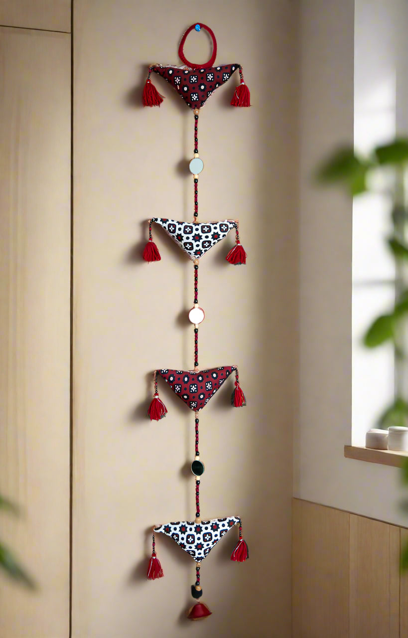 HANDCRAFTED WALL FABRIC WALL ART BELL - BOHEMIAN HOME DECOR - JAG Universal Collection 