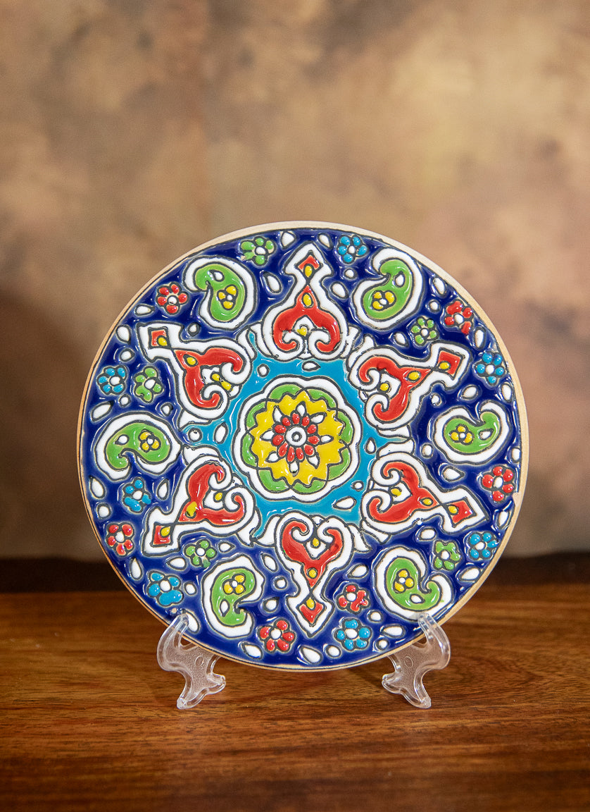MOROCCAN DESIGN CERAMIC DECRATIVE CERAMIC PLATES - SMALL HOME DECOR - JAG Universal Collection 