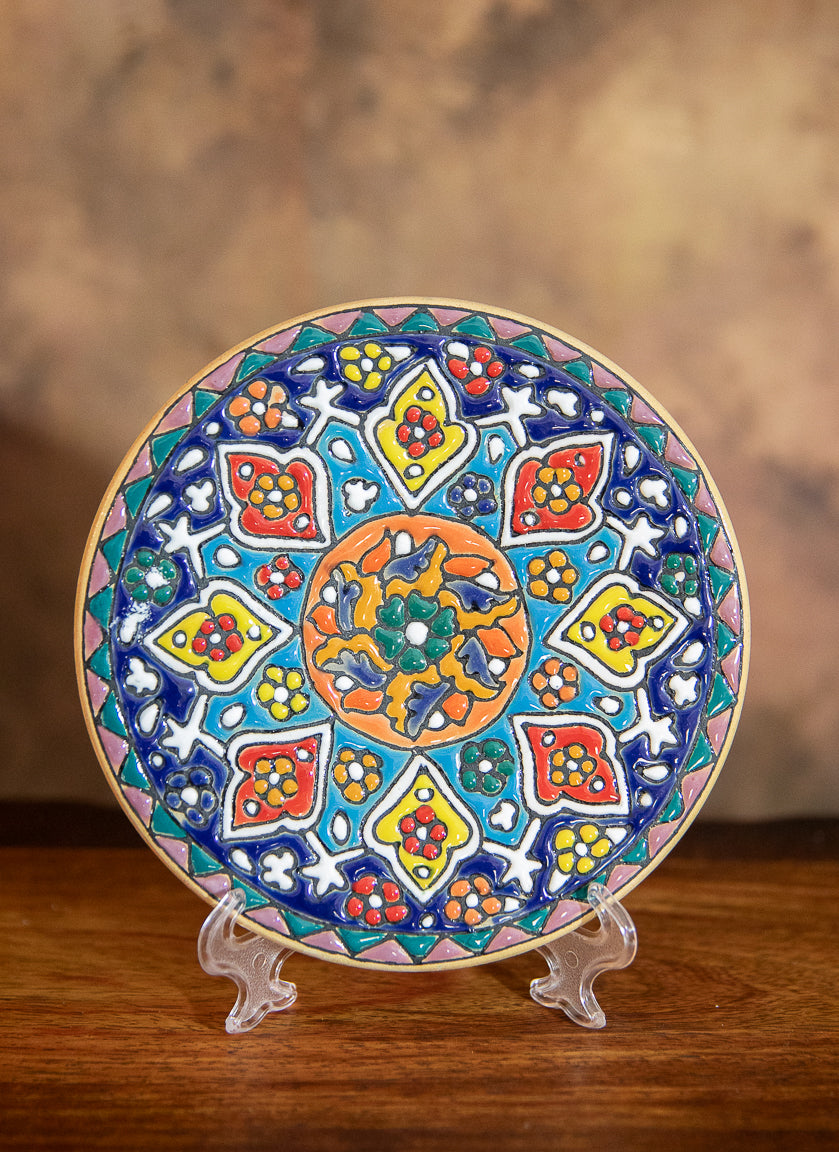 MOROCCAN DESIGN CERAMIC DECRATIVE CERAMIC PLATES - SMALL HOME DECOR - JAG Universal Collection 